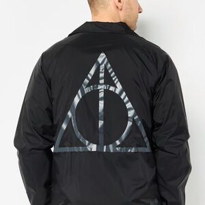 Vans Black Windbreaker Jacket for Men